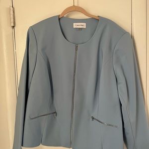 Calvin Klein zippered Blazer